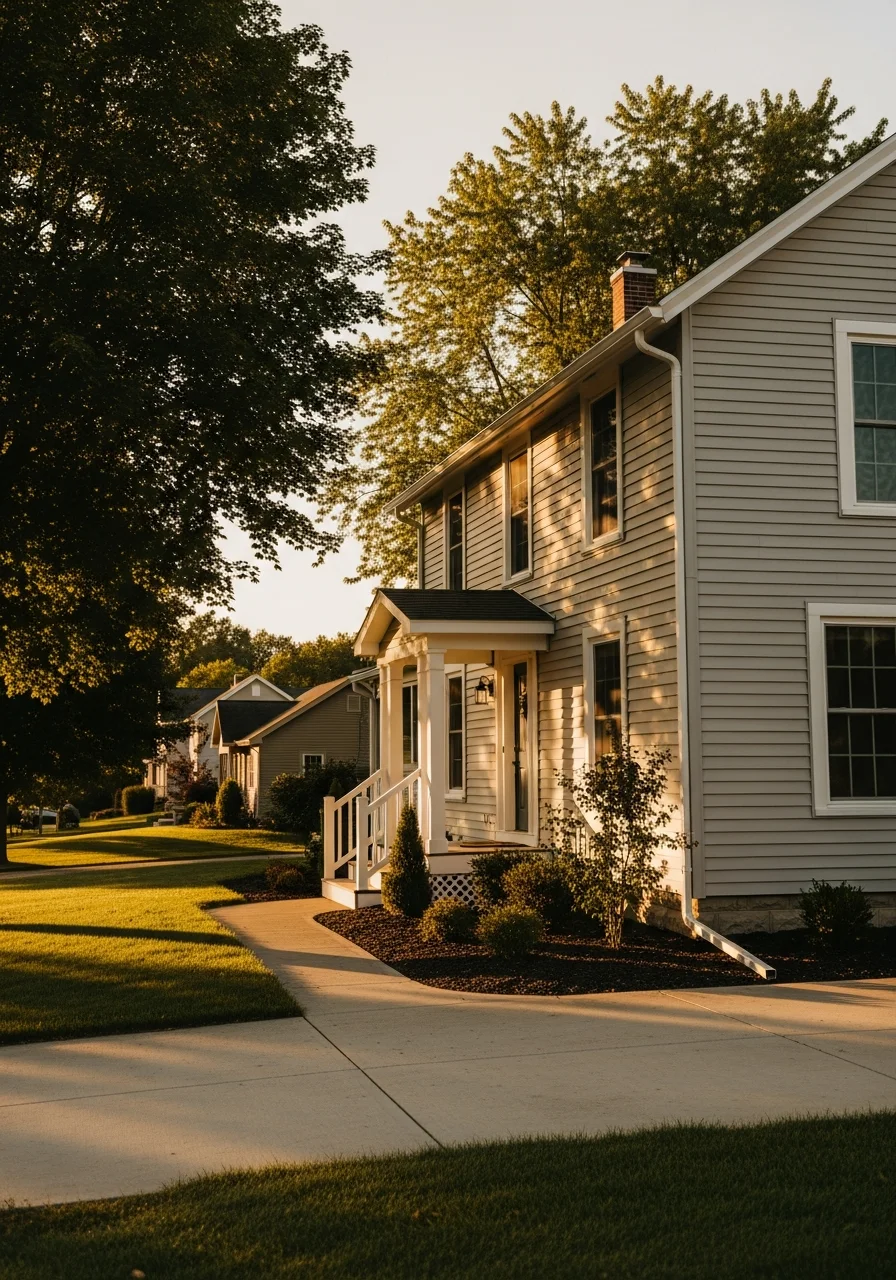 Portrait of a Lycoming County home exterior with regional character and well-maintained landscaping.